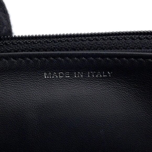 CHANEL CC Logo Chain Wallet Calfskin Black A48654 - Picture 13 of 15